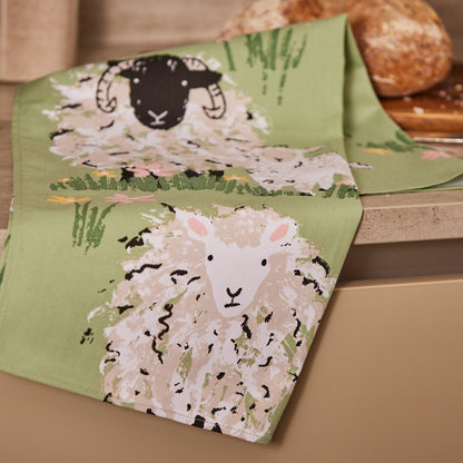 Woolly Sheep Cotton Tea Towel