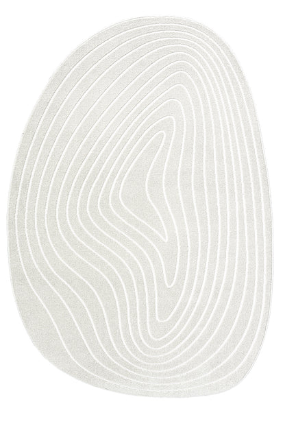Geo hspp and pes hi low 160x230cm Pebble Shape in Cream