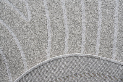 Geo hspp and pes hi low 160x230cm Pebble Shape in Cream