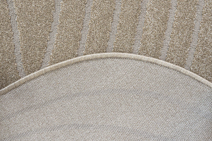 Geo hspp and pes hi low 160x230cm Pebble Shape in Golden beige