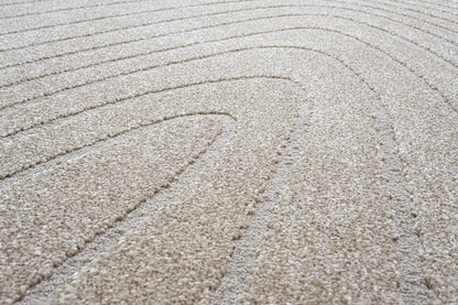 Geo hspp and pes hi low 160x230cm Pebble Shape in Golden beige