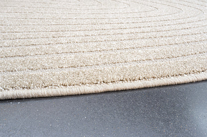 Geo hspp and pes hi low 160x230cm Pebble Shape in Golden beige