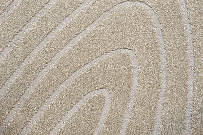 Geo hspp and pes hi low 160x230cm Pebble Shape in Golden beige