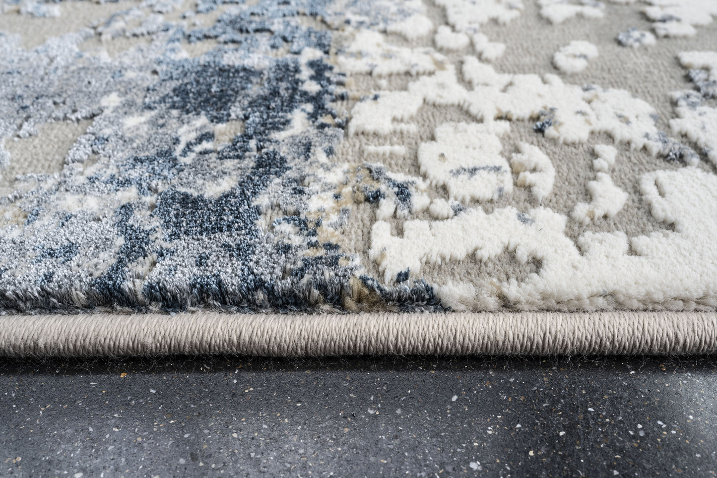 Canyon polyester and heatset 160cm circle in Blue