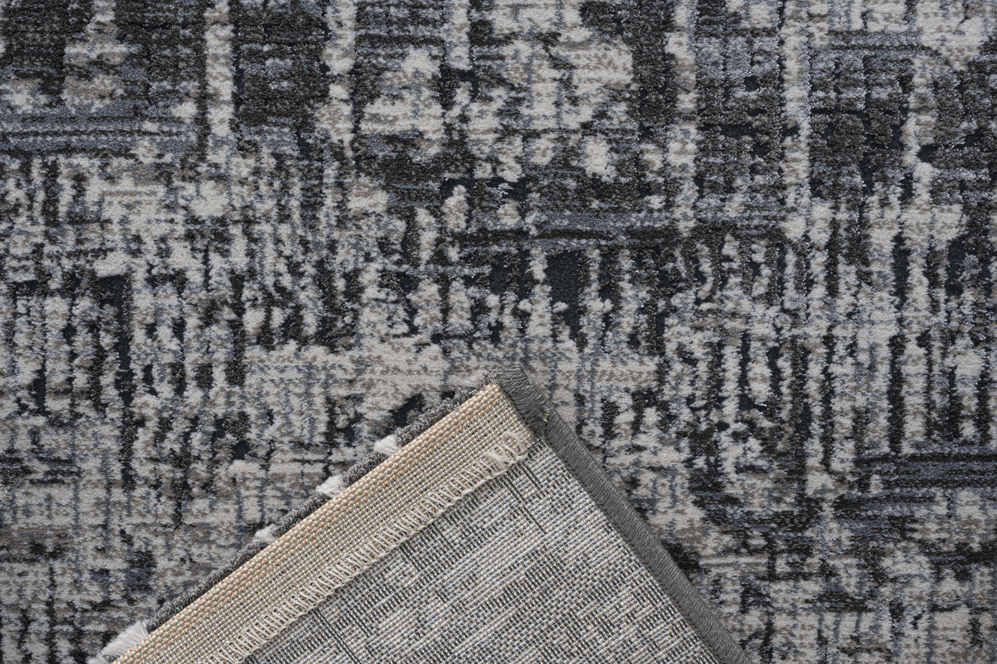 Canyon polyester and heatset in Dark Silver