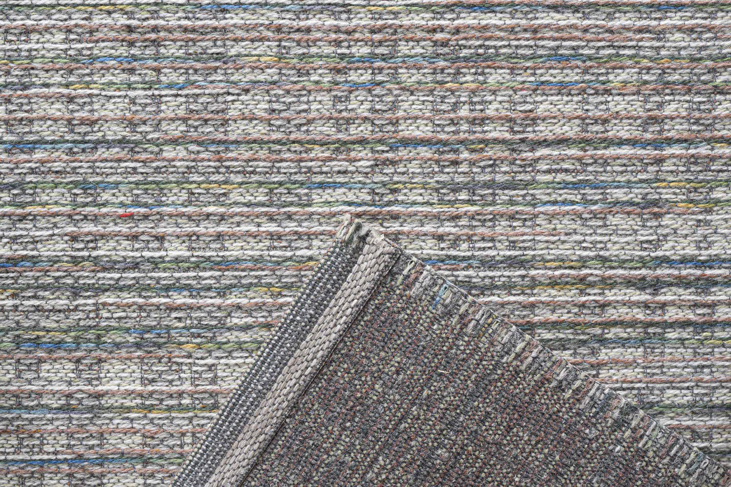 Goa wool flatweave in green