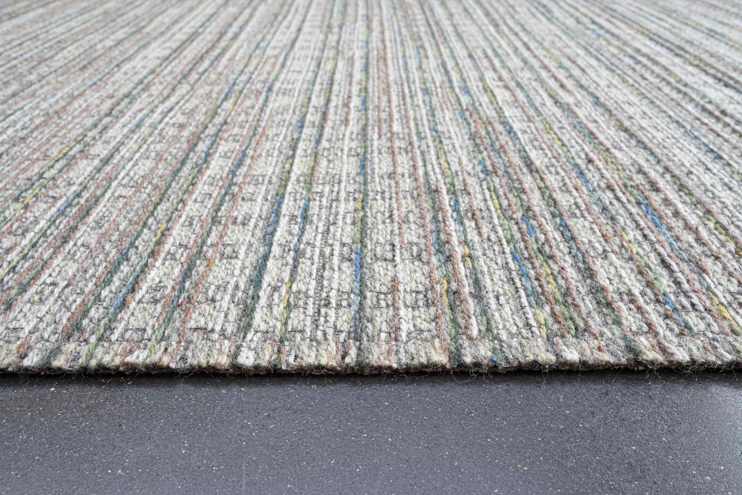 Goa wool flatweave in green