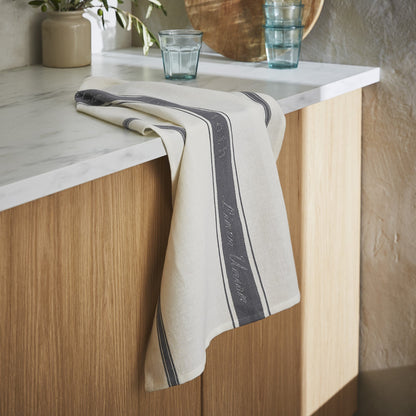 Glass Cloth - Union Glass Cloth in Grey 74 x 48cm