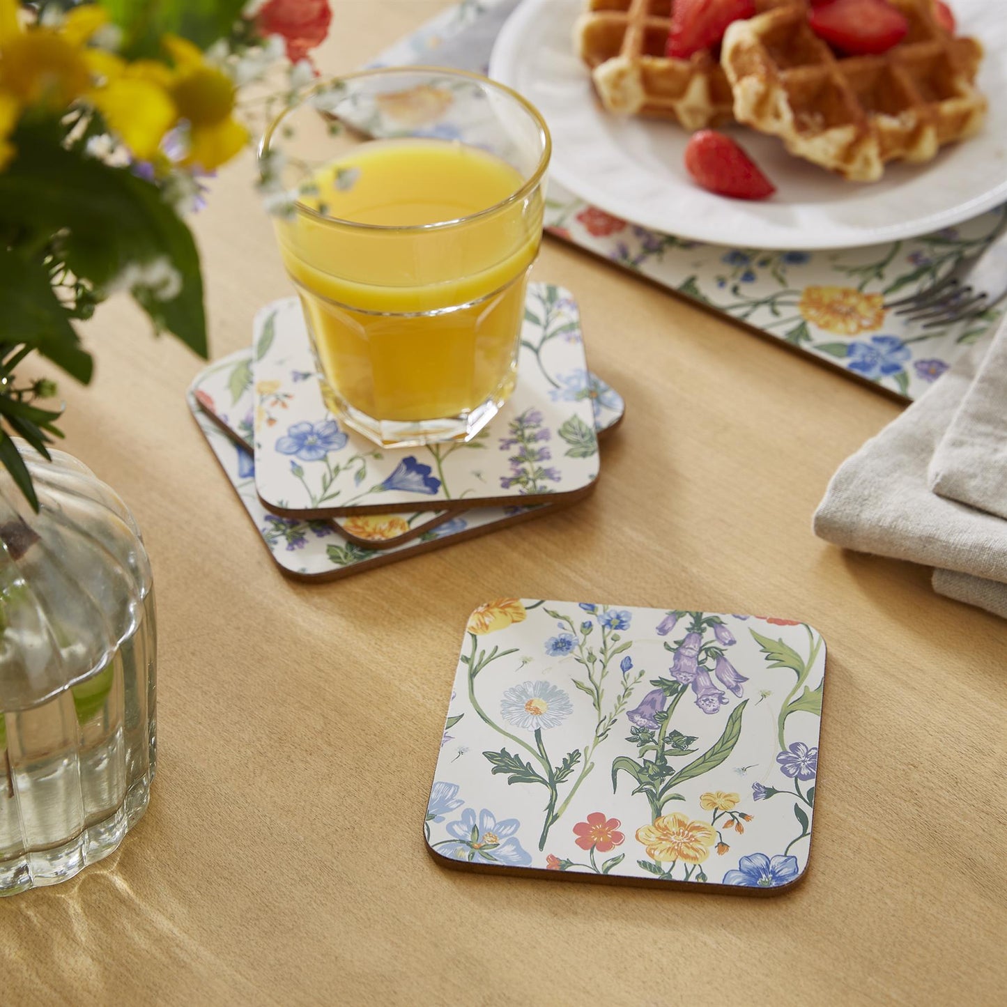 Cottage Garden Coasters 4 Pack