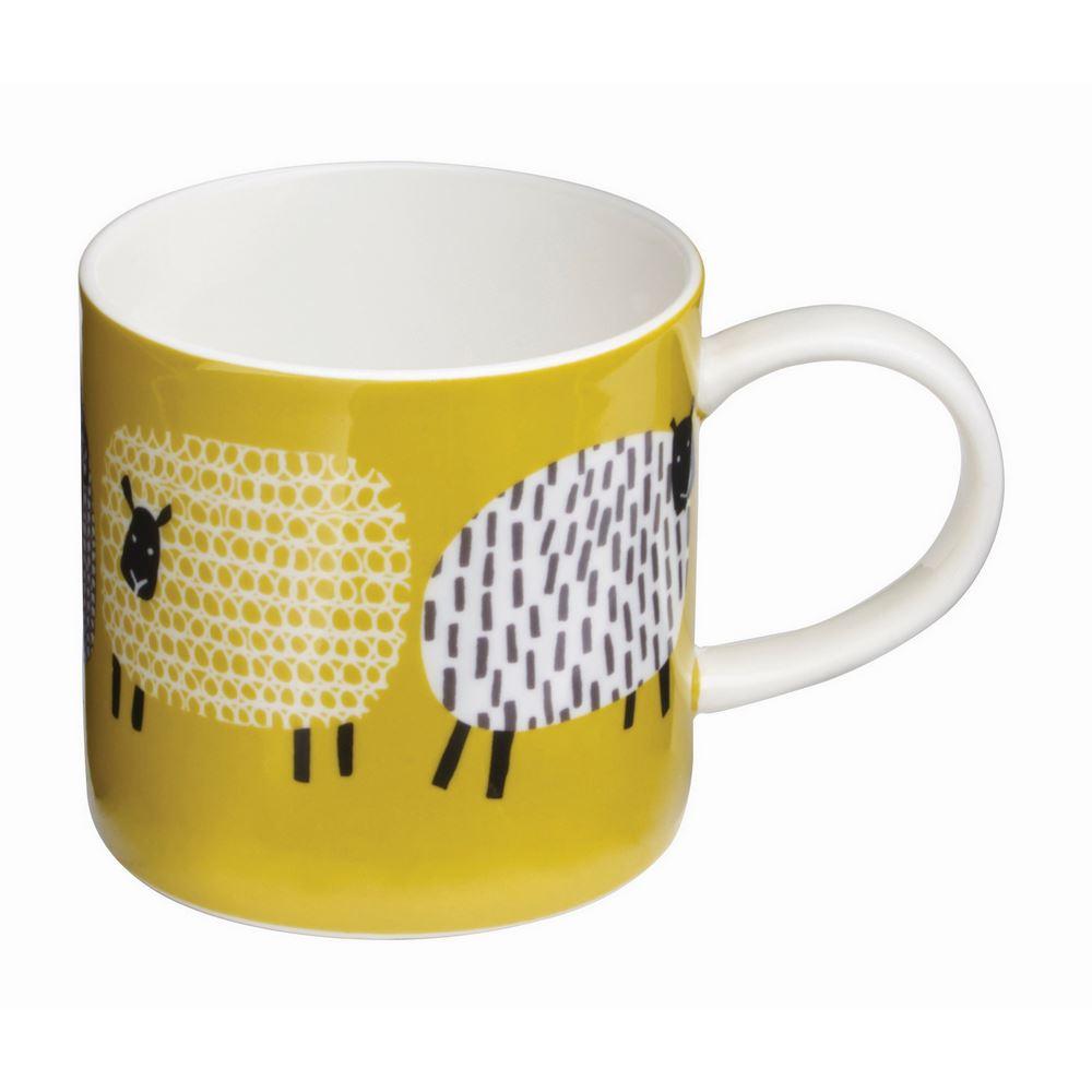 Dotty Sheep Bone China Mug