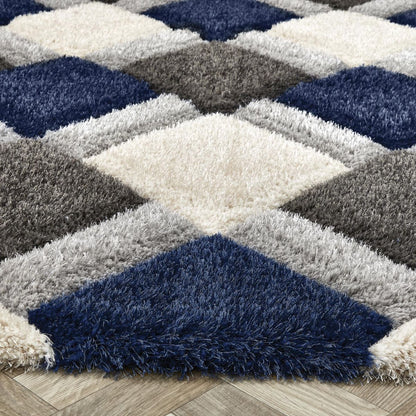Origins 3D Geo Shaggy Navy