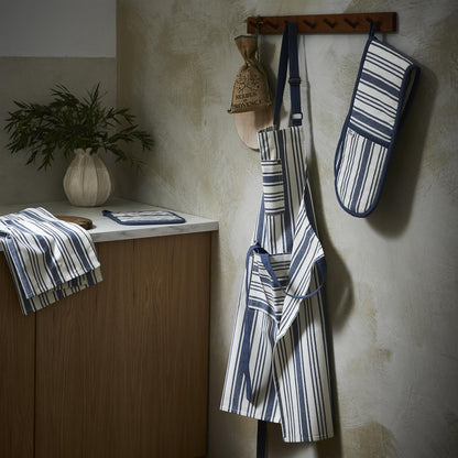 Denim Stripe Pot Mat