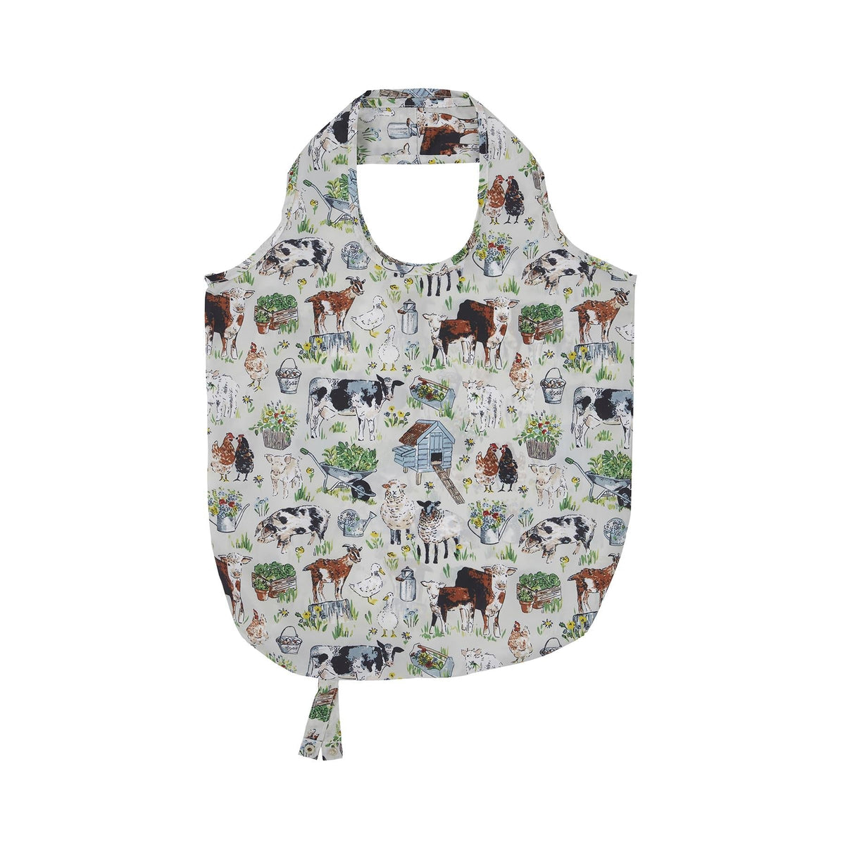 Portman Farm Foldable Tote Bag Medium in Grey