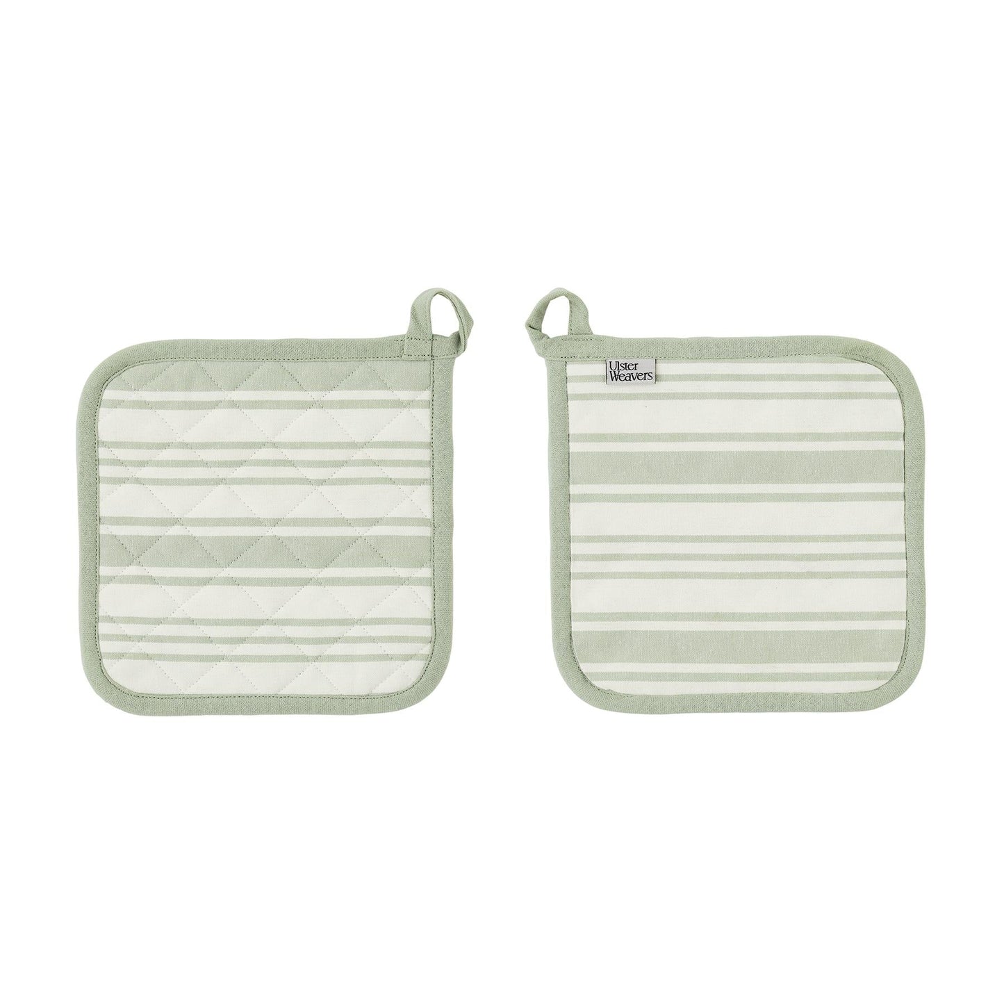 Sage Stripe Pot Mat