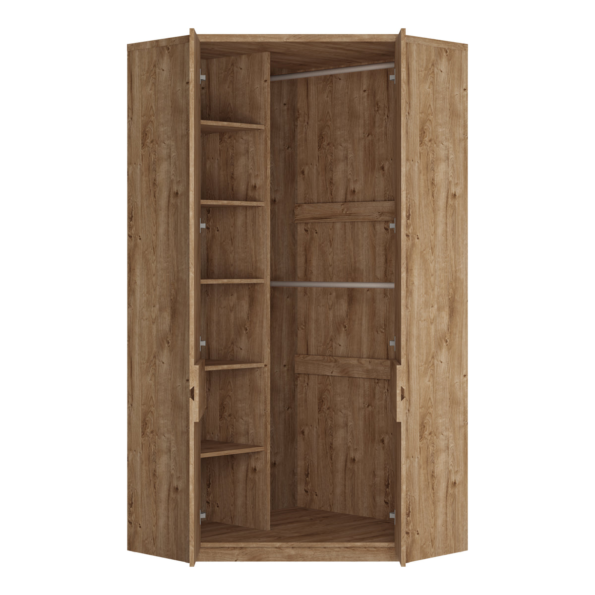 Fribo Corner Wardrobe 2 Door in Golden Ribbeck Oak