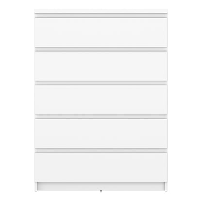 Fribo Chest Of 5 Drawers in Alpine White