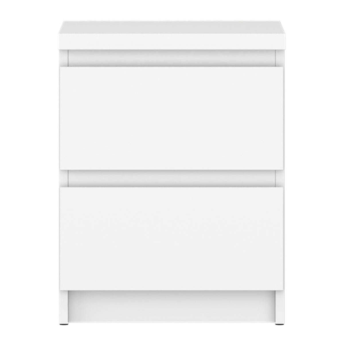 Fribo Bedside Cabinet 2 Drawer in Alpine White