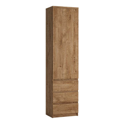 Fribo Tall Cupboard with 3 Drawers in Oak