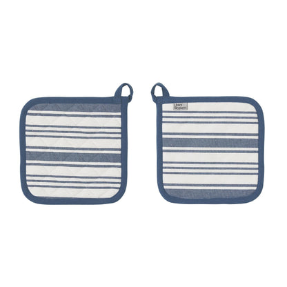 Denim Stripe Pot Mat