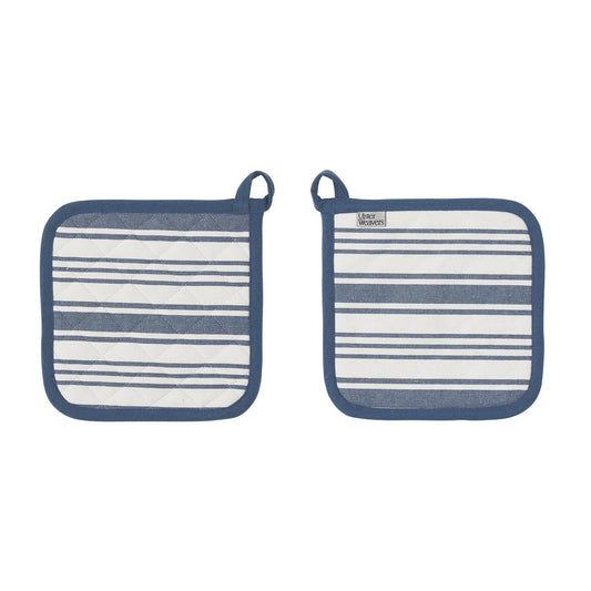 Denim Stripe Pot Mat
