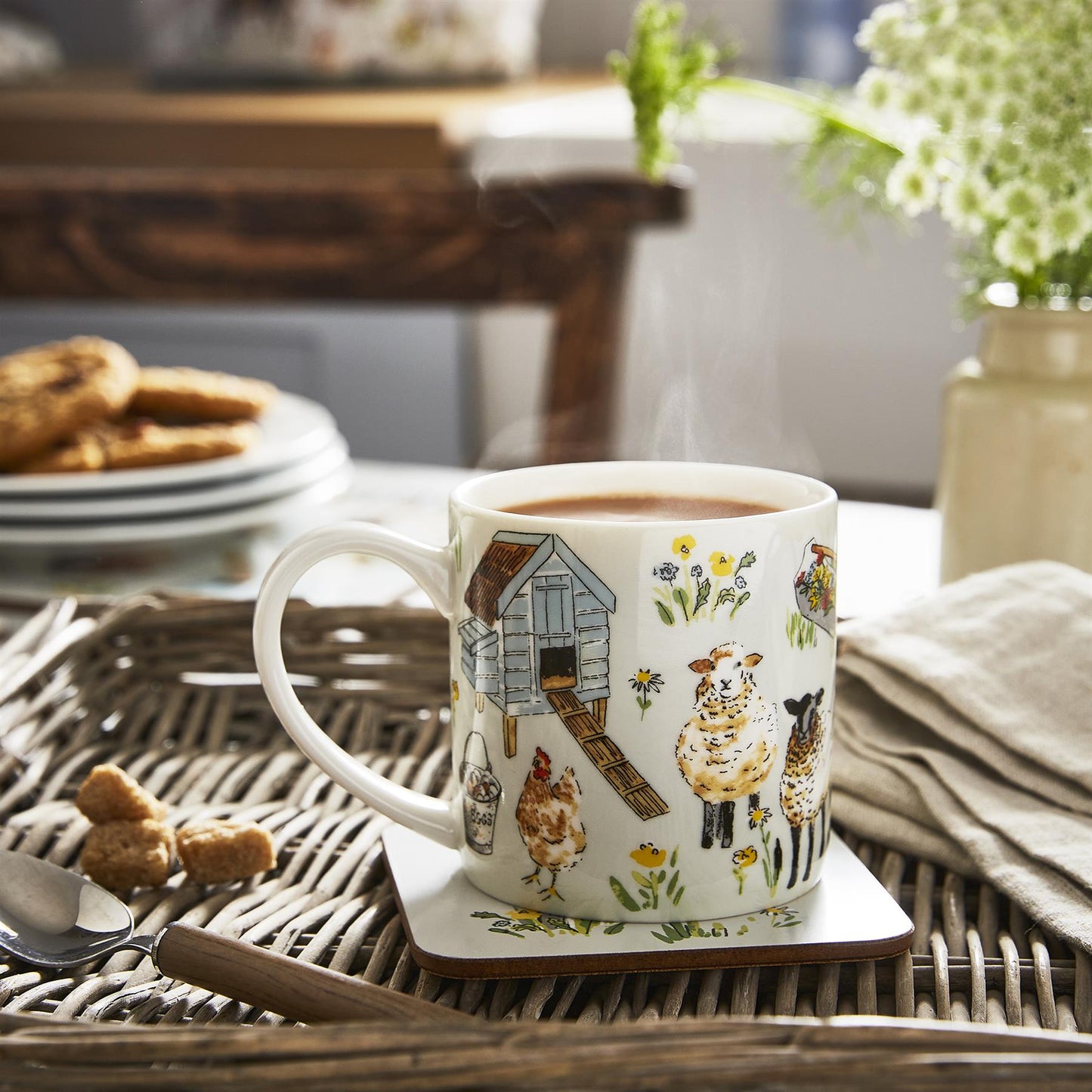 Portman Farm Bone China Mug