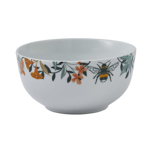 Bee Bloom Porcelain Bowl