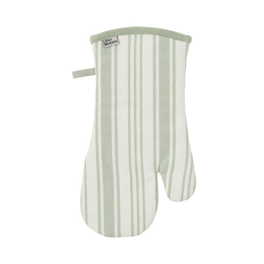 Sage Stripe Gauntlet Oven Glove