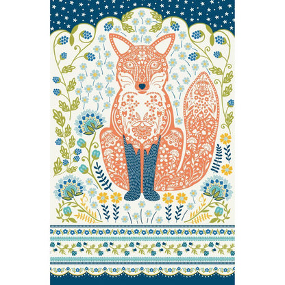 Woodland Fox Cotton Tea Towel