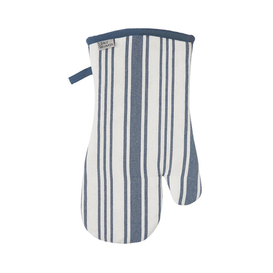Denim Stripe Gauntlet Oven Glove