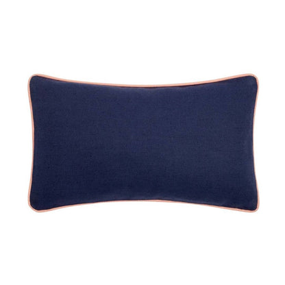 Hillsborough Floral Cushion in Navy 50 x 30cm