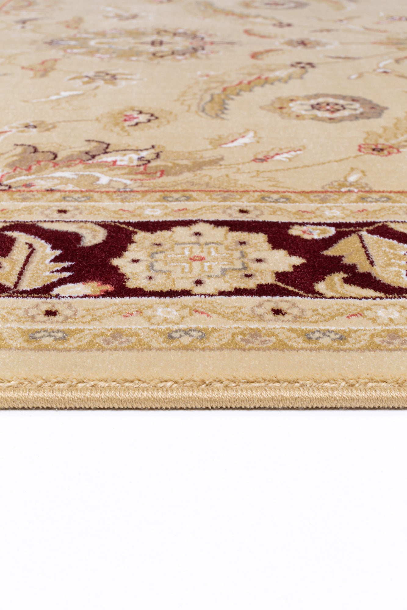 Noble Art heatset wilton in Ivory/red