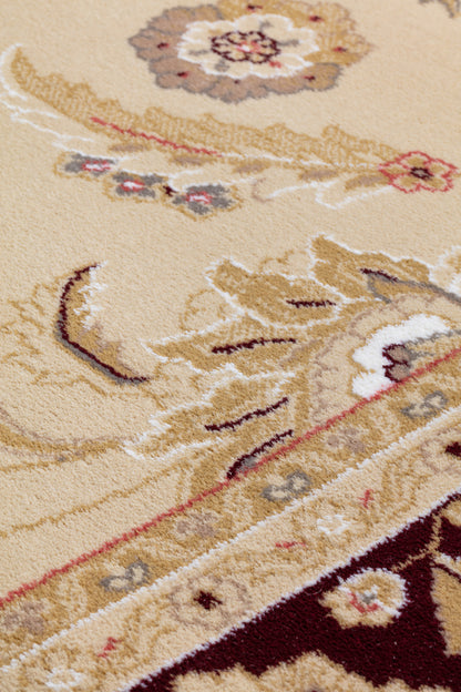 Noble Art heatset wilton in Ivory/red