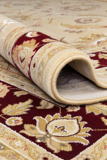 Noble Art heatset wilton in Ivory/red