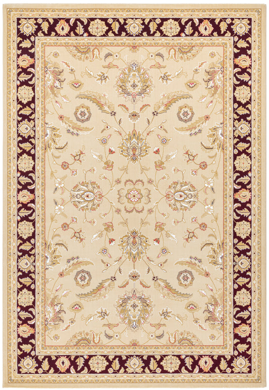 Noble Art heatset wilton in Ivory/red