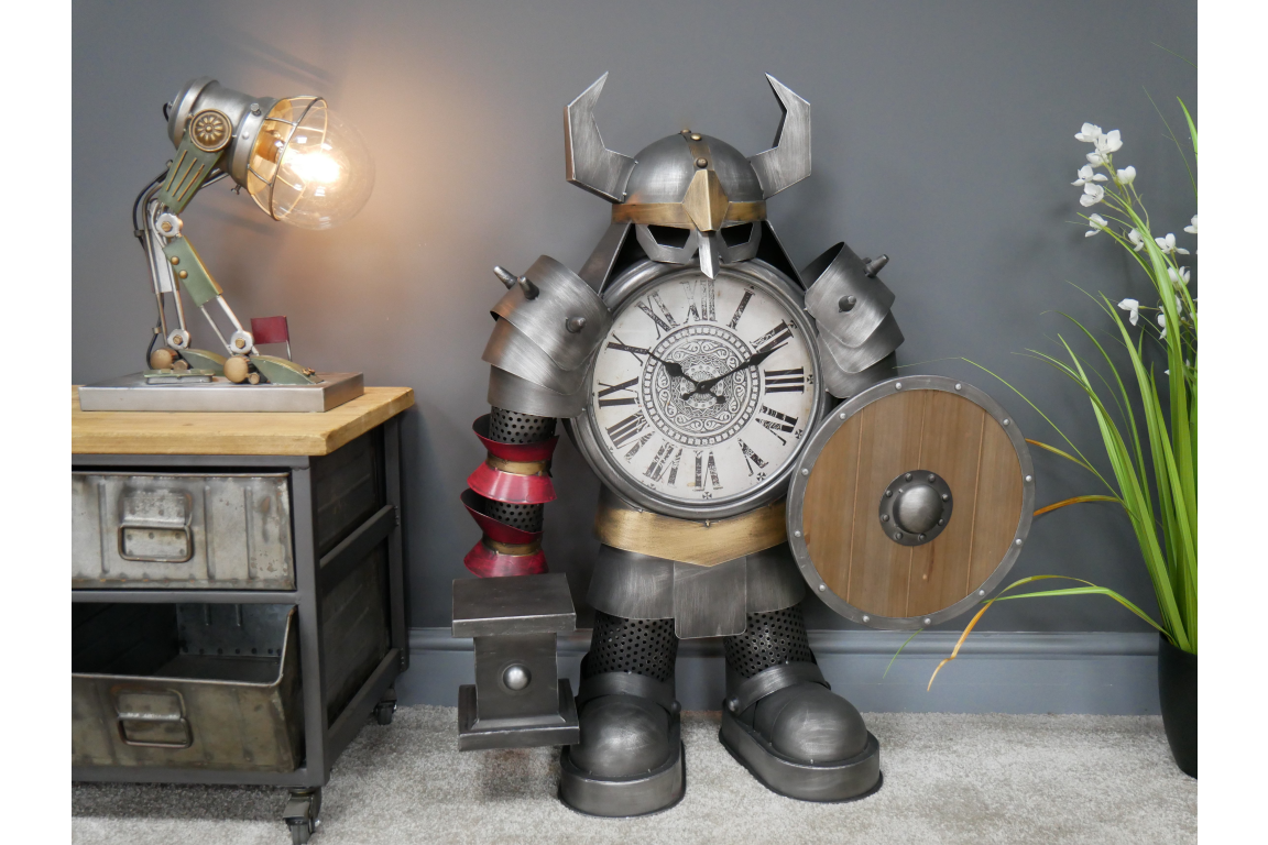 Large Warrior Clock