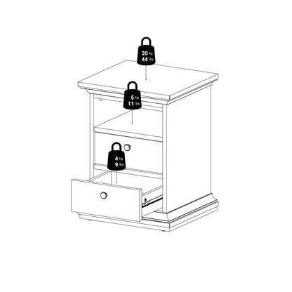 Paris Wardrobe with 4 Doors and 2 Drawers in Matt Grey