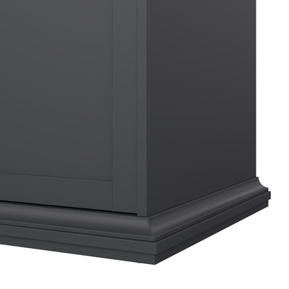 Paris Wardrobe with 3 Doors in Matt Grey