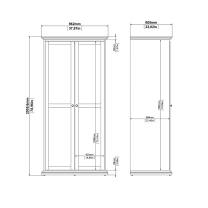 Paris Bedroom Package in Matt Grey
