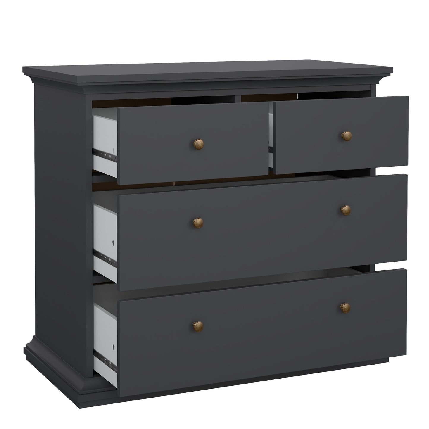 Paris Bedroom Package in Matt Grey