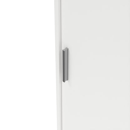 Naia Wardrobe with 2 Sliding Doors + 1 Door + 3 Drawers in White