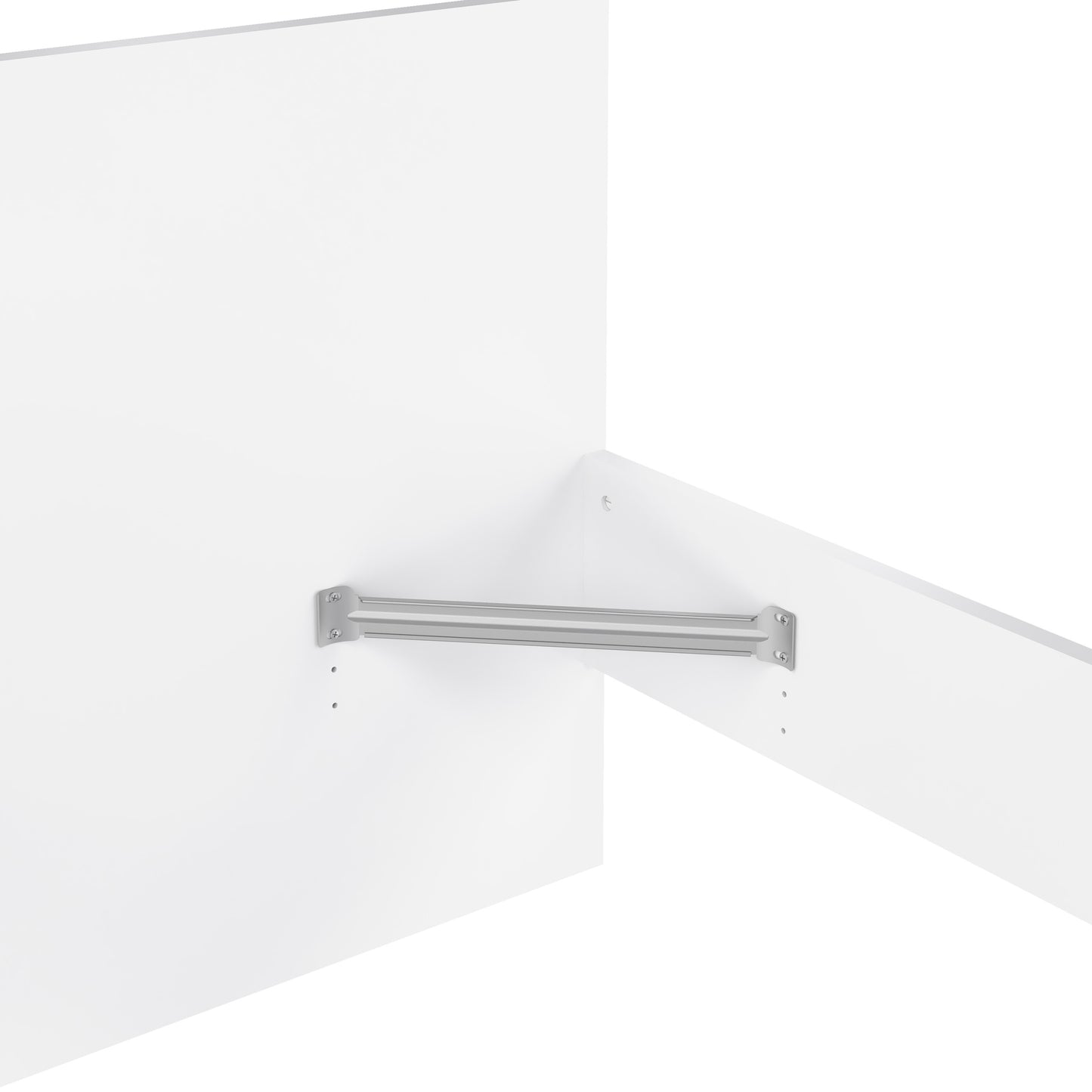 Naia Single Bed in White High Gloss