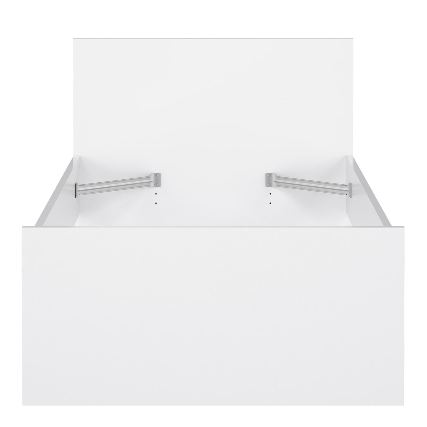 Naia Single Bed in White High Gloss