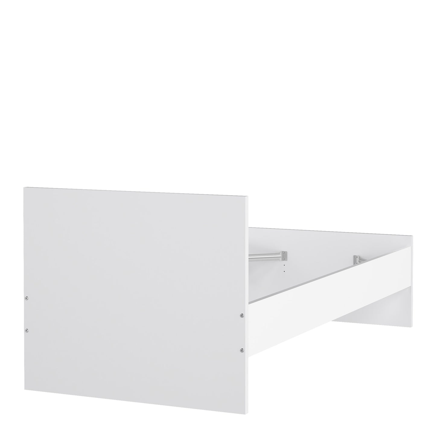 Naia Single Bed in White High Gloss