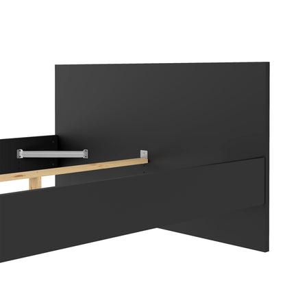 Naia Double Bed in Black Matt
