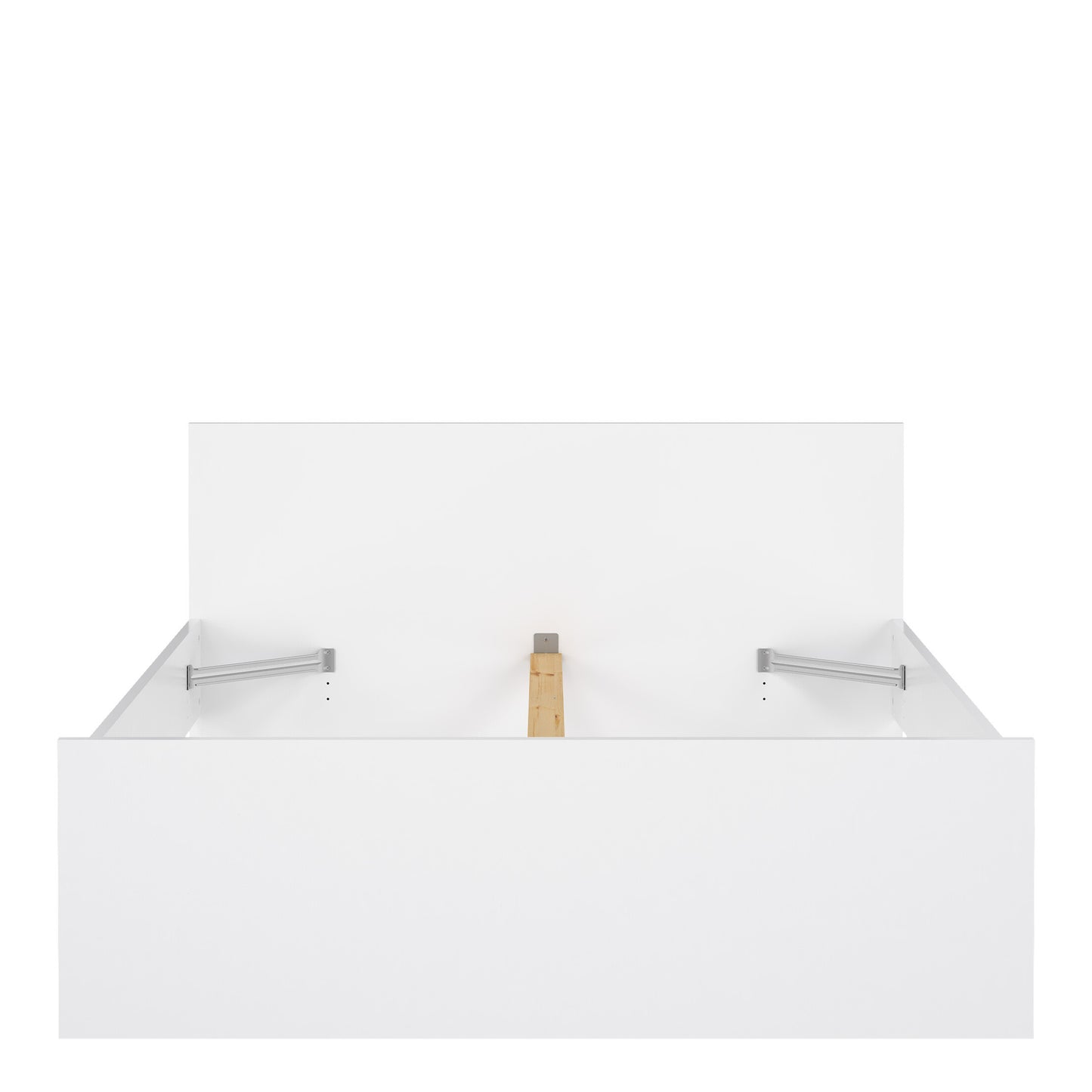 Naia Double Bed in White High Gloss