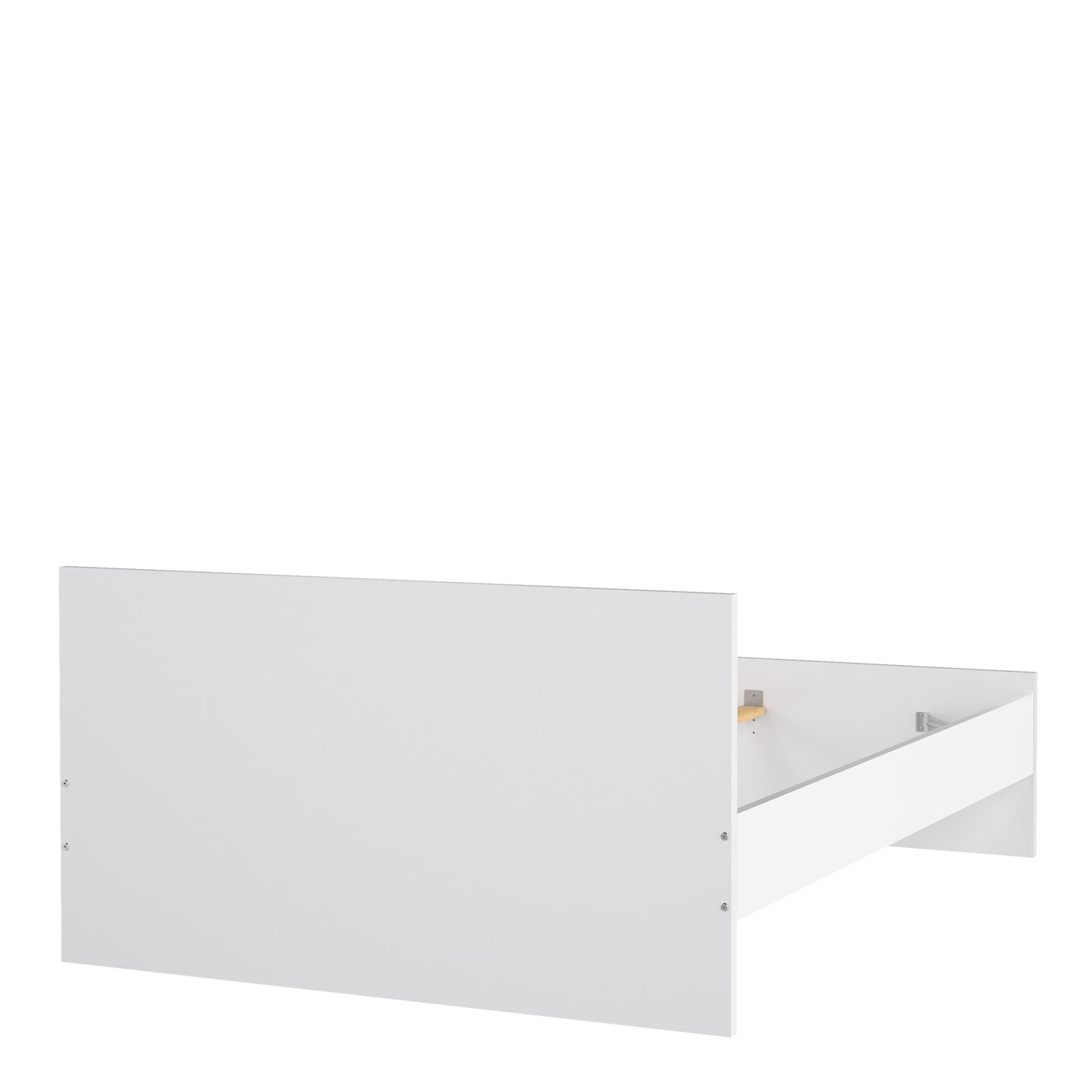 Naia Double Bed in White High Gloss