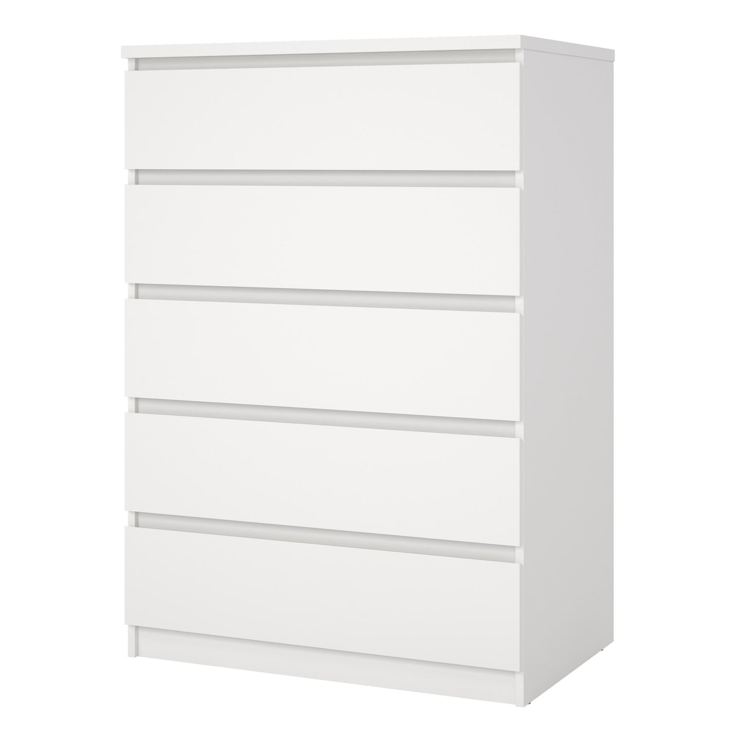 Naia Chest of 5 Drawers in White