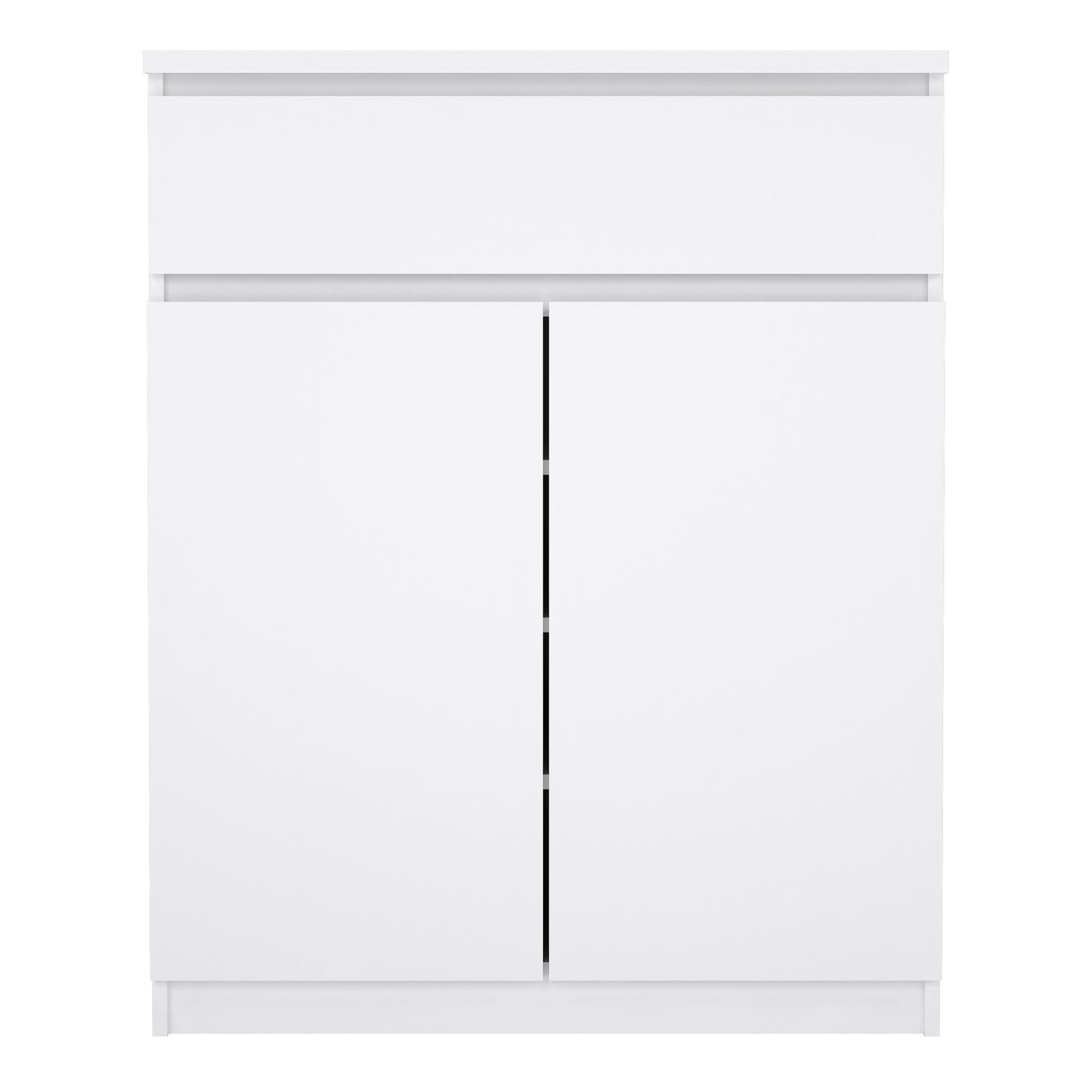 Naia Sideboard 1 Drawer 2 Doors in White High Gloss