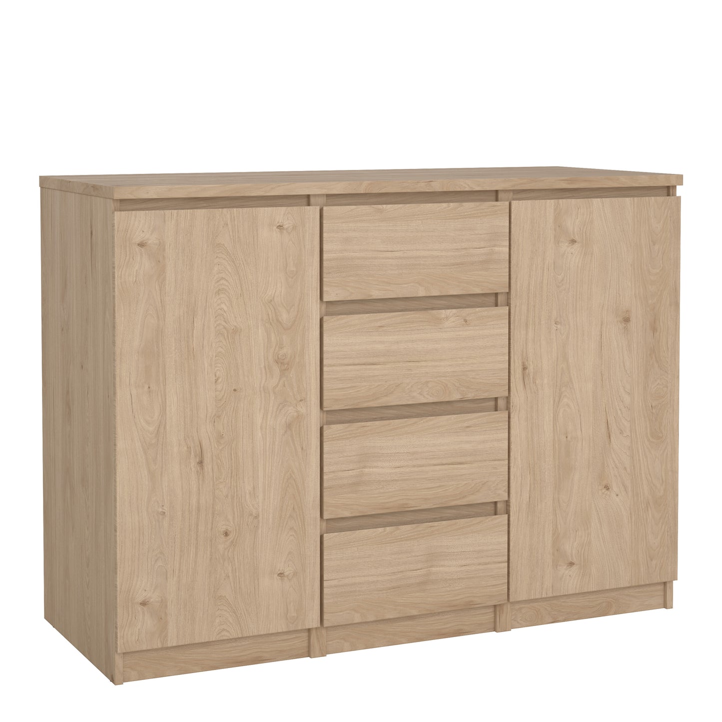 Naia Sideboard 4 Drawers 2 Doors in Jackson Hickory Oak