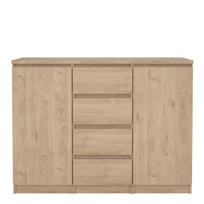 Naia Sideboard 4 Drawers 2 Doors in Jackson Hickory Oak